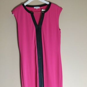 Calvin Klein Fuchsia and Black Dress